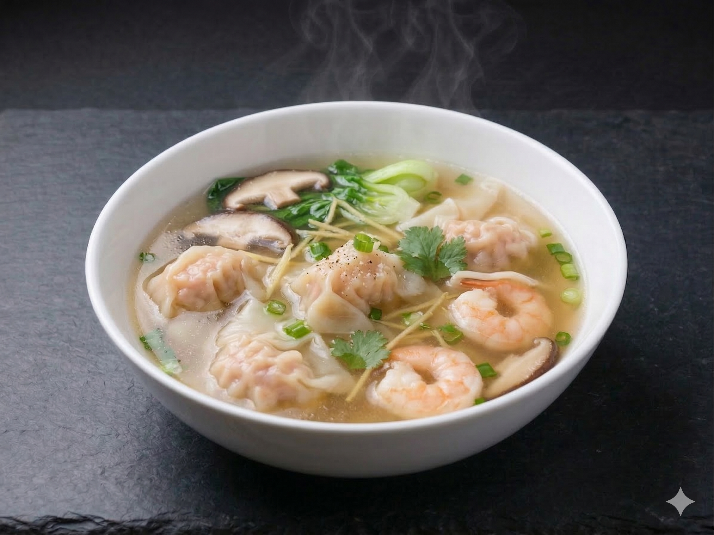 Wonton Soup with Bok Choy